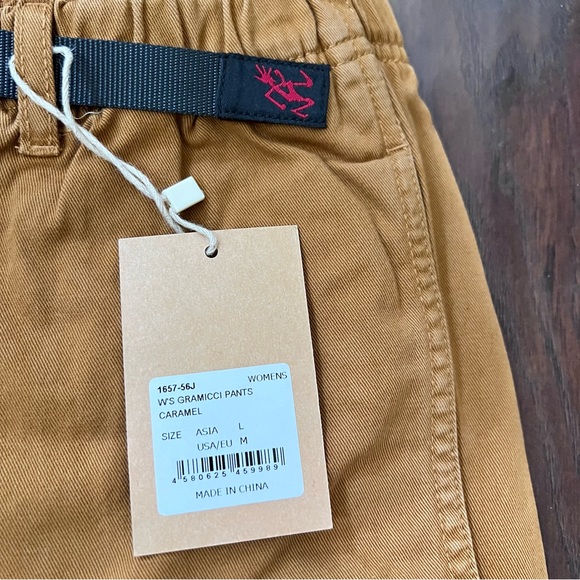 New With Tag Gramicci Women's Caramel/ Brown Pant 100% Cotton Size M - Picture 6 of 8